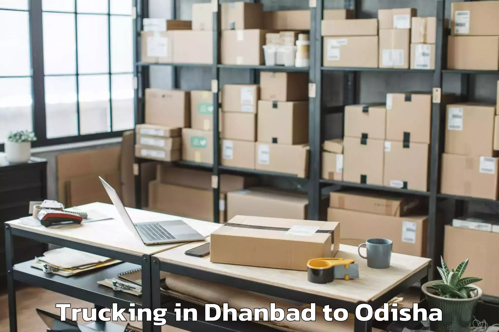 Book Dhanbad to Rambha Trucking Online